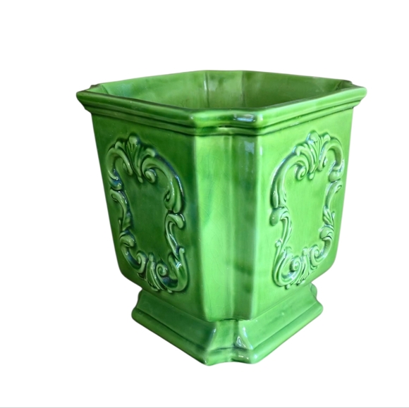 Vintage Italian green vase, Bassano ceramic - Picture 7 of 15